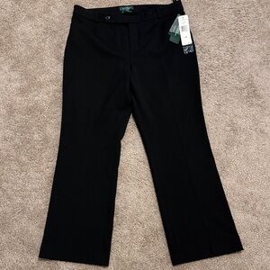 Ralph Lauren Classic Black Wide Leg Pants